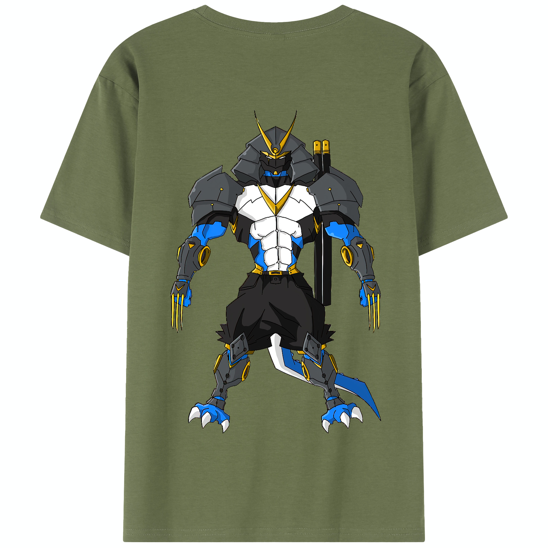 （画像用） Digimon デジタルモンスター/デジモン 綿100％半袖Tシャツ（背面プリント）